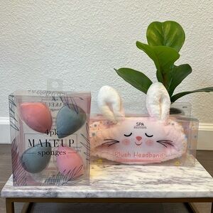 NWOT Bundle Headhand + Makeup Sponges